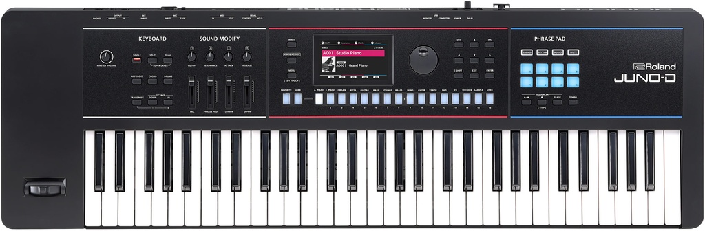 🎹Sintetizador Roland JUNO-D6 – 61 teclas, sonidos pro en formato portátil