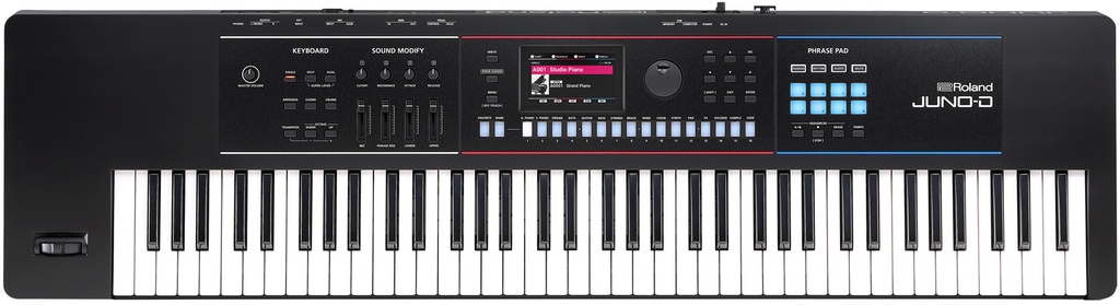 Sintetizador Roland JUNO-D7 – 76 teclas, versatilidad y expresión extendida