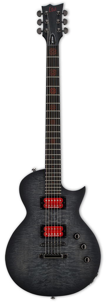 GUITARRA ELECTRICA BB-600 BARITONE SEE THRU BLACK SUNBURST SATIN LTD LBB600BQMSTBLKSB