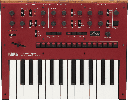 Korg Monologue RD – Sintetizador analógico monofónico, edición roja vibrante