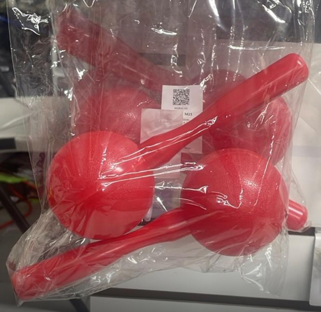 MARACAS PLASTICO COLORES