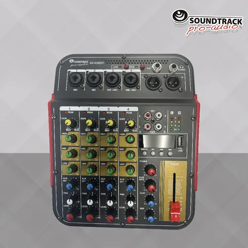MEZCLADORA SOUNDTRACK MX-606DSP – 6 CANALES CON EFECTOS DSP 
