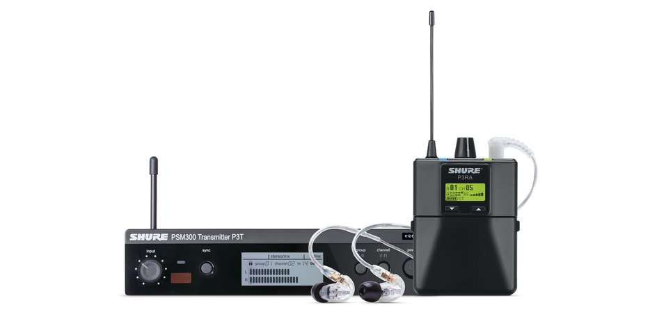 SISTEMA INALAMBRICO SHURE SE215 DE MONITOREO PERSONAL P3TRA215CL-G20