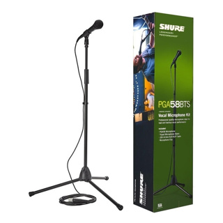 Set de micrófono vocal Shure PGA58-BTS con cable, clip y estuche