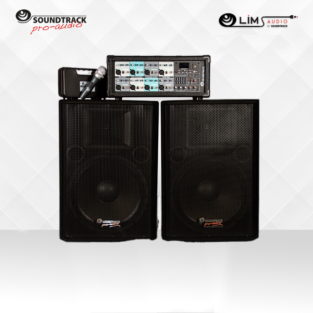 MEZCLADORA SOUNDTRACK AMPL. REP. USB BT PAR BAFLE SHA108BT