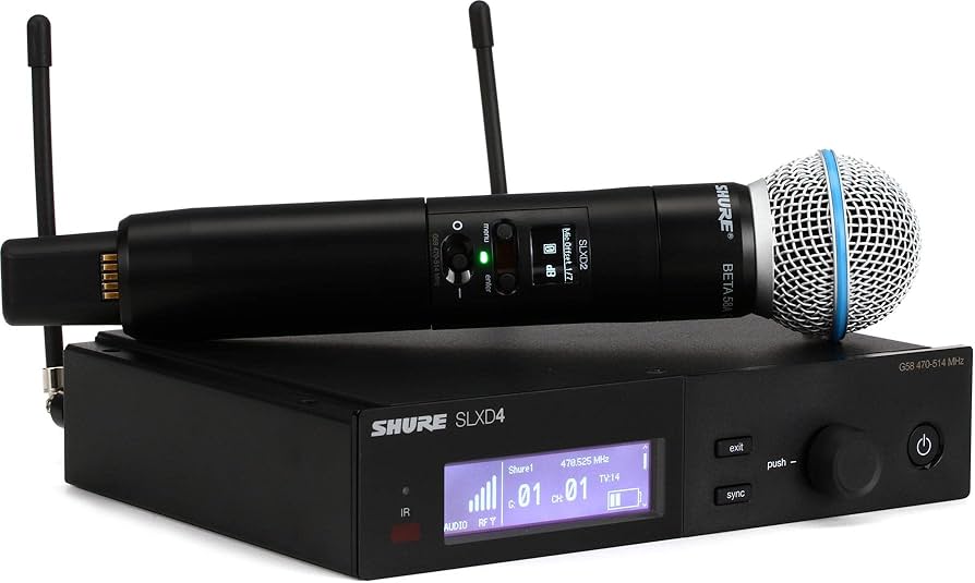 SLXD24/B58-G58 SISTEMA INALÁMBRICO DIGITAL SHURE CON MICROFONO BETA 58 