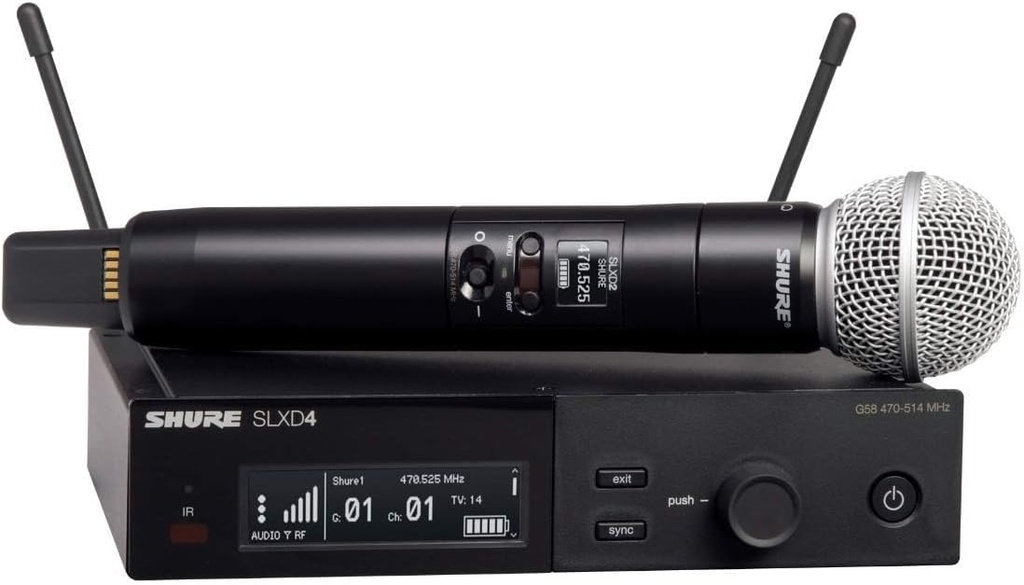 SLXD24/SM58-G58 SISTEMA INALAMBRICO DIGITAL SHURE CON MICROFONO SM58 