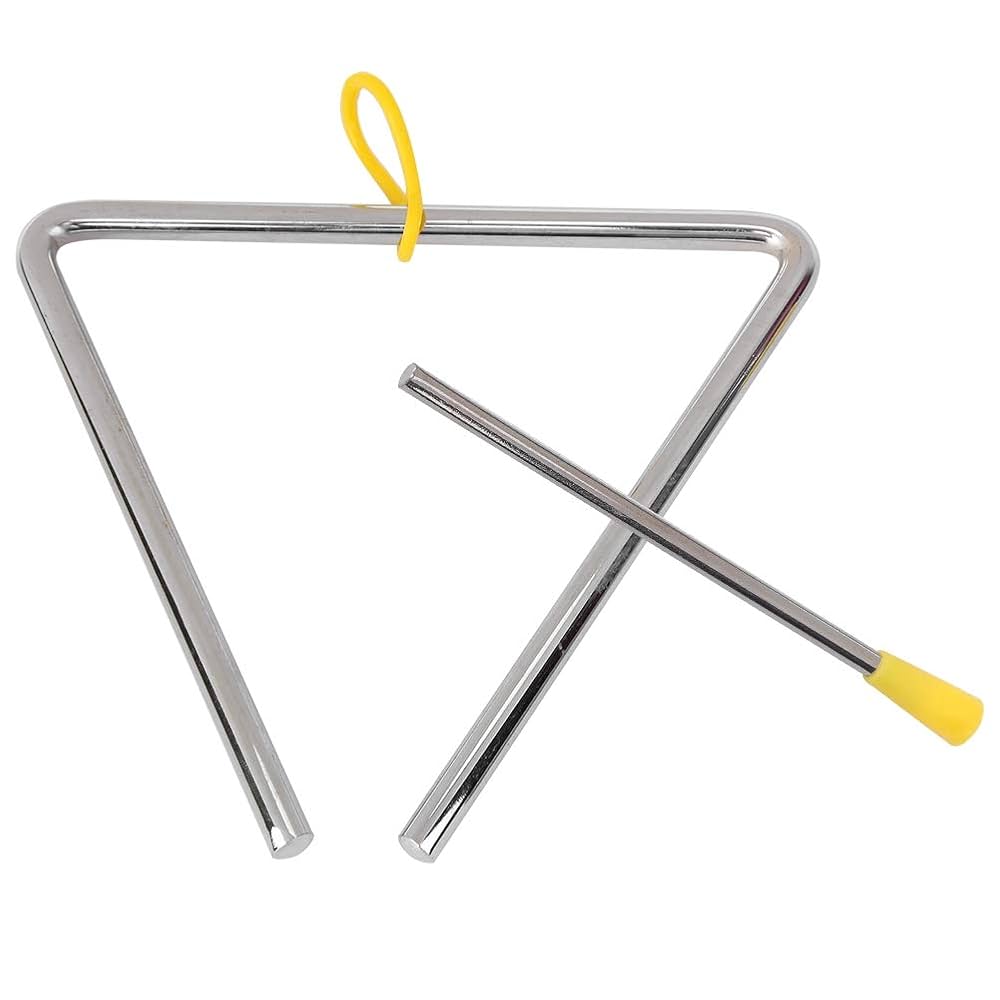 TRIANGULO MUSICAL LINARES DE ALUMINIO, INCLUYE GOL