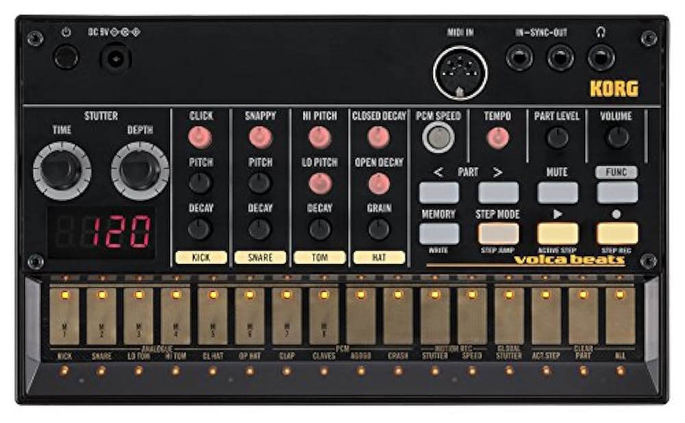 Caja de ritmos analógica portátil Korg Volca Beats
