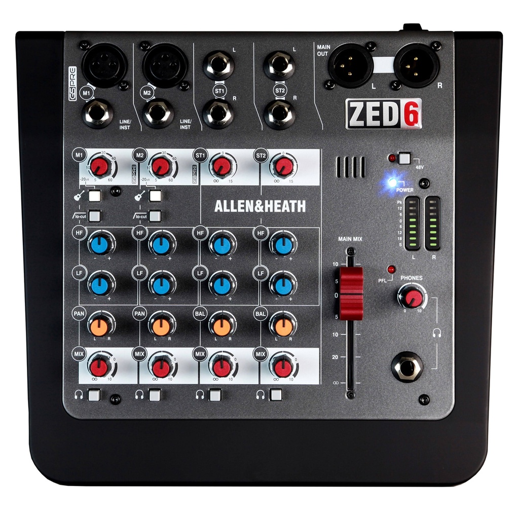 MEZCLADORA DE AUDIO ALLEN & HEATH ZED-6 