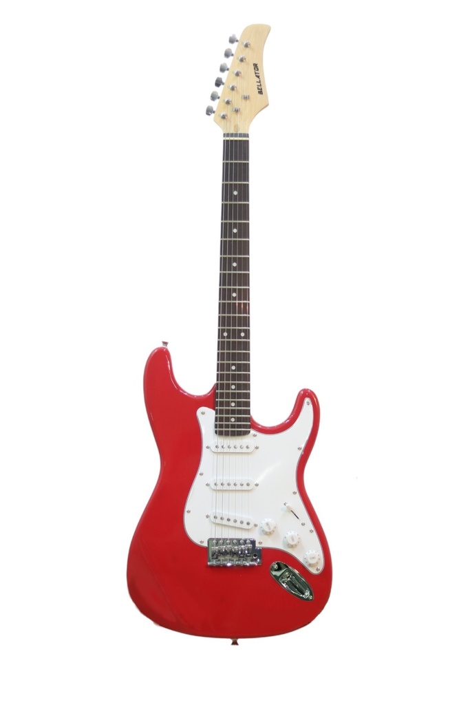 NEG10WLPL-RD PAQUETE DE GUITARRA ELÉCTRICA STRAT BELLATOR 
