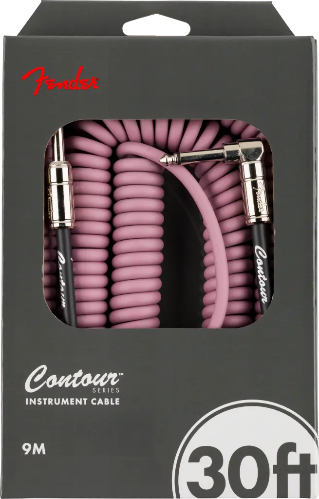 Fender 0990573066 – Cable en Espiral (Coil) de 30 ft – Burgundy Mist