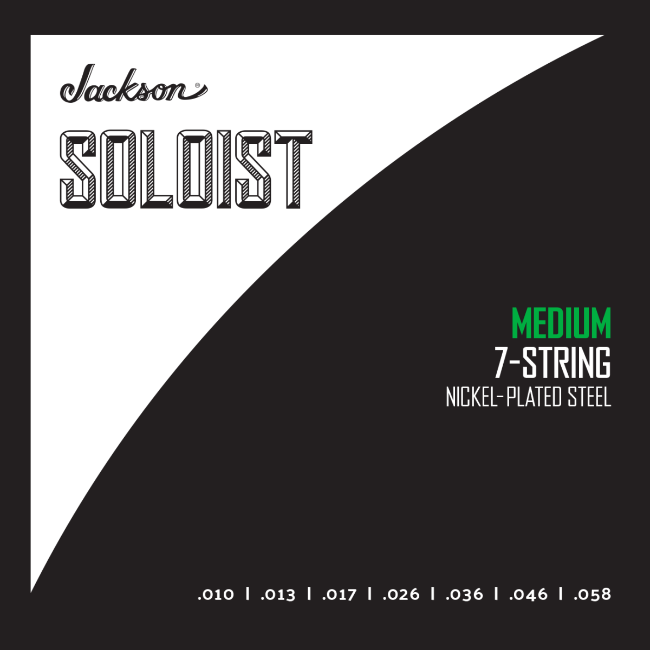 2991058007 Jackson® Soloist™ Strings 7 String, Medium .010-.058 