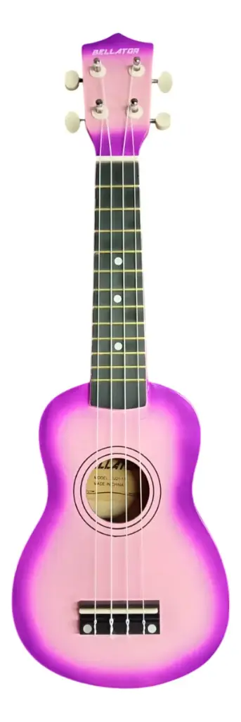 XU2111PK1PU Ukelele Morado y Rosa Soprano con funda, correa 21" Cuerpo: de tilo, cuerdas de Nylon
