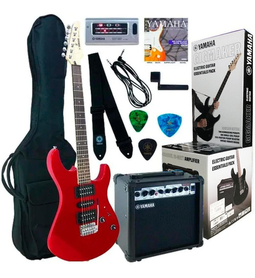 PAQUETE DE GUITARRA ELECTRICA YAMAHA GIGMAKER COLOR ROJO ERG121GPII