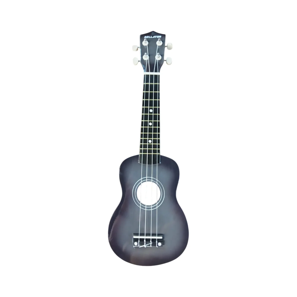 XU2111PK2BK Paquete de Ukelele Sombreado Gris Soprano con funda, correa, afinador, pua 21" Cuerpo:de tilo, cuerdas de Nylon