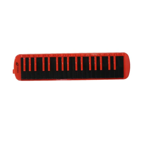 MELÓDICA 37 teclas Vitale QM376-BRD con estuche bicolor negro/rojo 