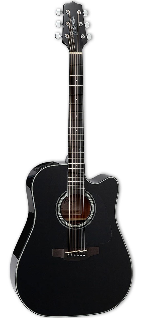 GUITARRA ELECTROACÚSTICA DREADNOUGHT TAKAMINE NEGRA CON PREVIO TP-4TD GD30CE BLK