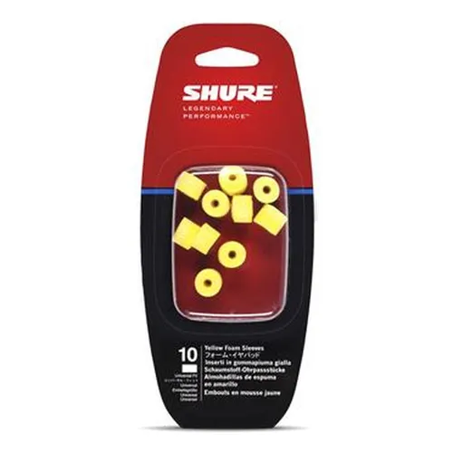 Sleeves / Esponjas Amarillas para In-Ear SHURE - EAYLF1-10 –