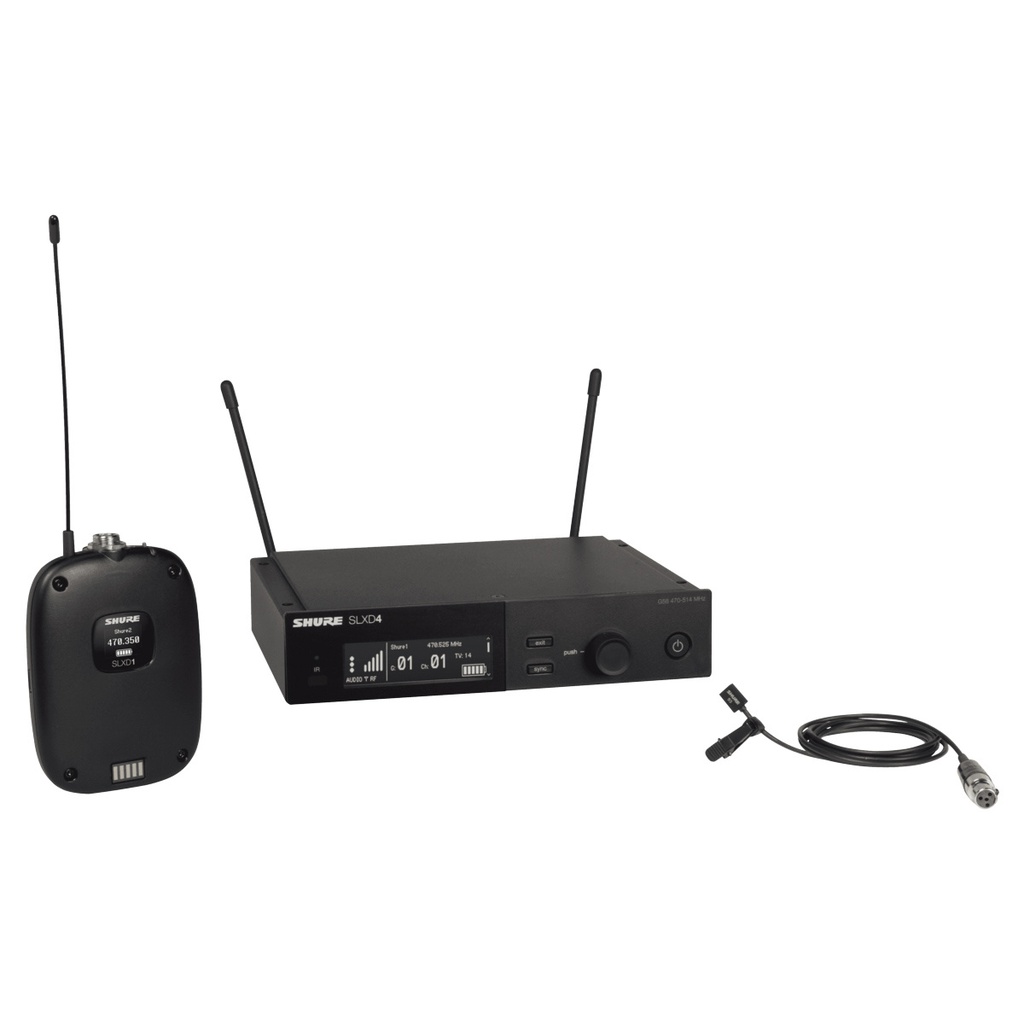 SLXD14/93-G58 Sistema inalámbrico digital con micrófono de solapa SHURE 