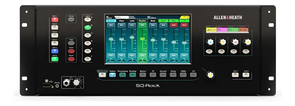 SQ-RACK MEZCLADORA DIGITAL ALLEN & HEAT 48 CANALES 36 BUSES 96/kHz PARA MONTAJE EN RACK 