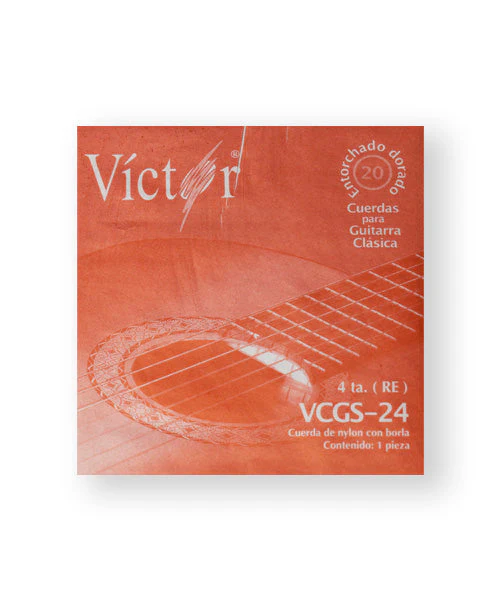 CUERDA 4A P/GUITARRA ACUSTICA VICTOR NYLON 24