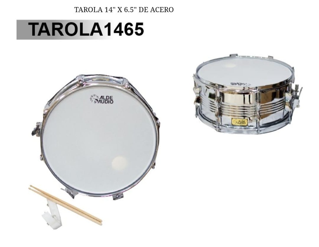 TAROLA 14 X6 1/2 ACERO LUGS ALDE AUDIO  TAROLA1465