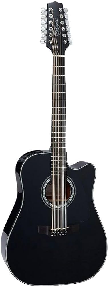 GUITARRA ELECTROACÚSTICA DREADNOUGHT TAKAMINE NEGRA CON PREVIO TP-4TD GD30CE12 BLK