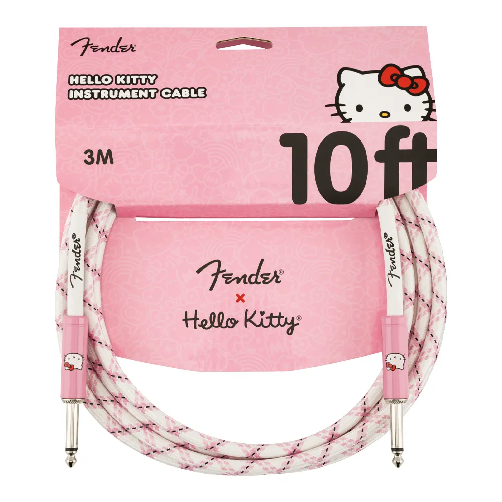 Cable Fender x Hello Kitty Original  Rosa/Blanco 3m - 0990818123