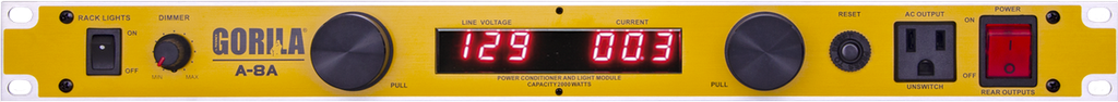A8-A CENTRO DE CARGA/ACONDICIONADOR DE VOLTAJE GORILA 15A 2,000W