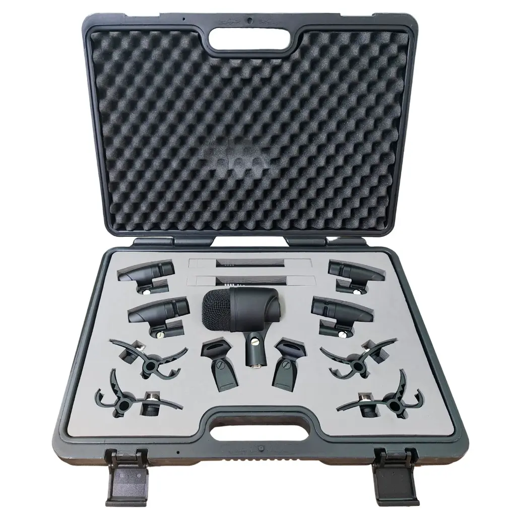 SET DE 7 MICRÓFONOS KRIEG PARA BATERIA KMM3B