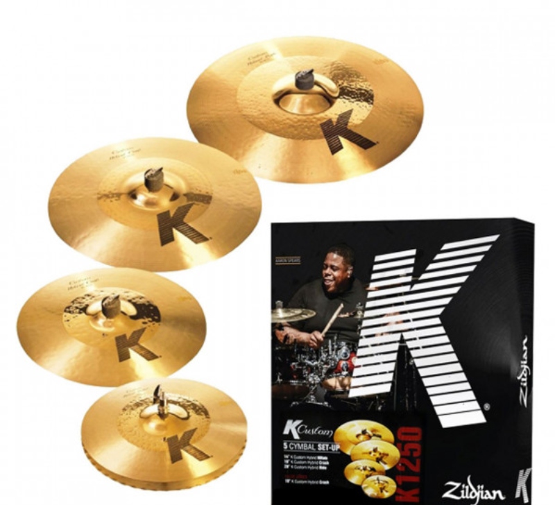 PAQUETE DE PLATILLOS SERIE K CUSTOM 14.25" 16" 18" 20" ZILDJIAN K1250