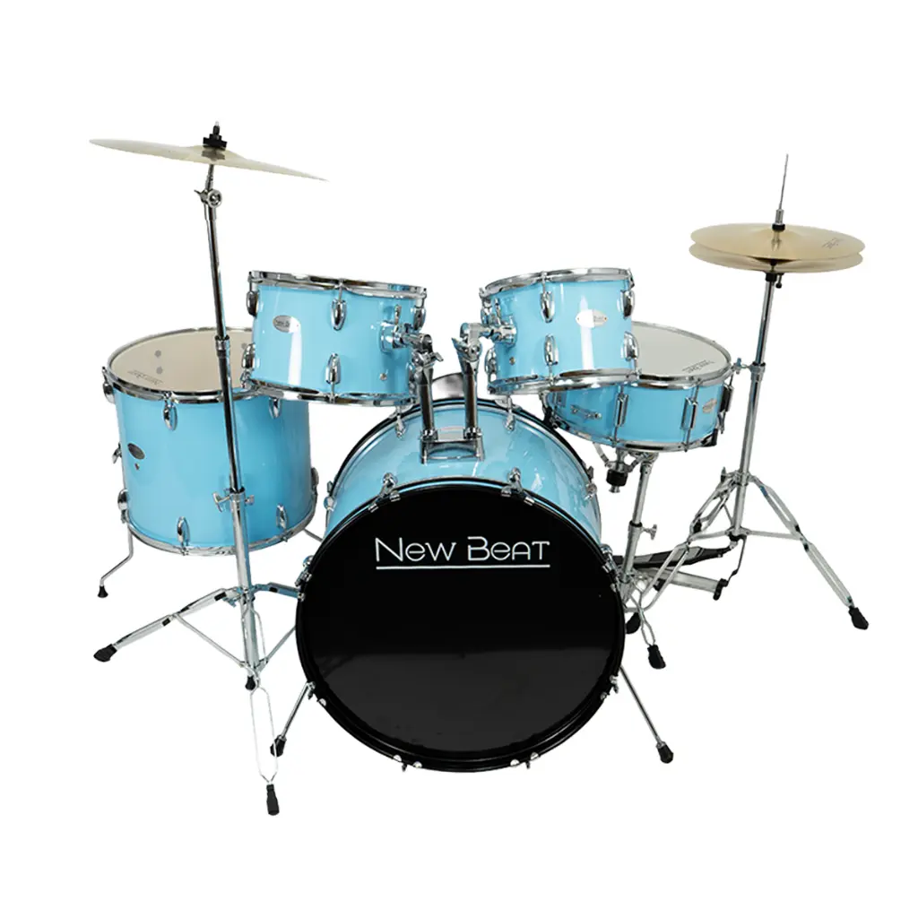 BATERIA ACUSTICA NEW BEAT ESTANDAR DE 5 PIEZAS AZUL CIELO NB-DS400SKB