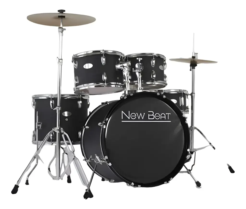 NB-DS400MGW BATERIA ACUSTICA NEW BEAT ESTANDAR DE 5 PIEZAS NEGRO MATE GRANULADO 