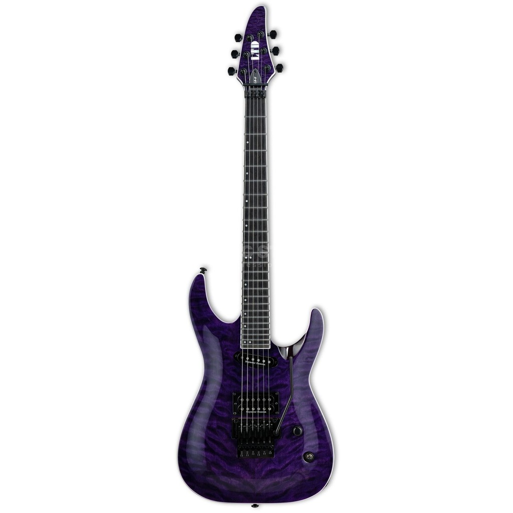GUITARRA ELÉCTRICA SIGNATURE LTD ANDY LAROQUE ALR-II SEE THRU PURPLE LALRIIQMSTP