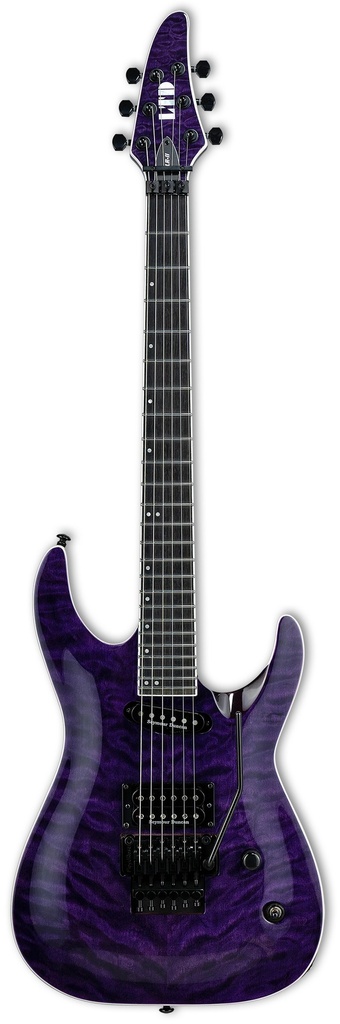 GUITARRA ELÉCTRICA SIGNATURE LTD ANDY LAROQUE ALR-II SEE THRU PURPLE LALRIIQMSTP