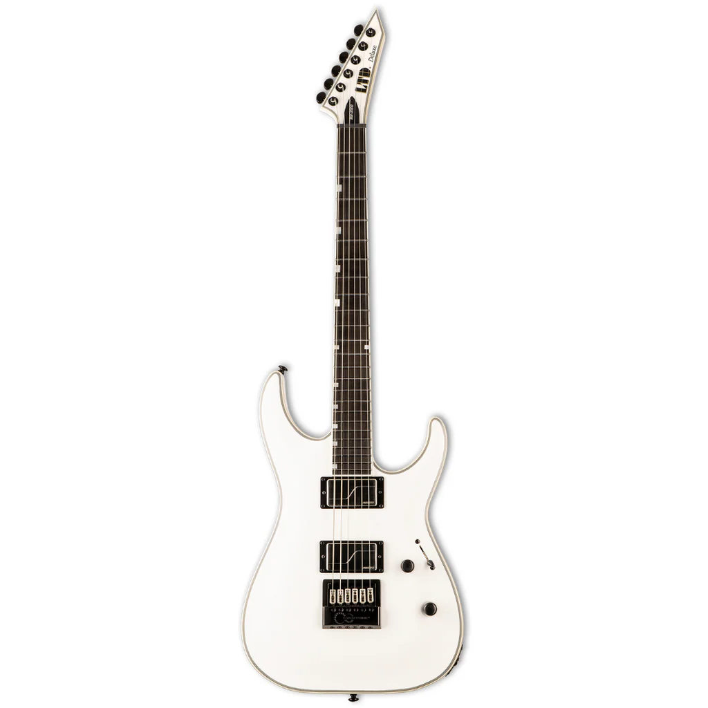 GUITARRA ELECTRICA LTD DELUXE MH-1000 EVERTUNE SNOW WHITE LMH1000ETSW