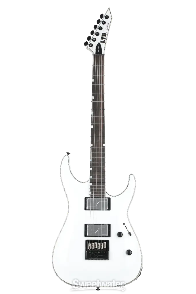 LMH1000ETSW GUITARRA ELECTRICA LTD DELUXE MH-1000 EVERTUNE SNOW WHITE 
