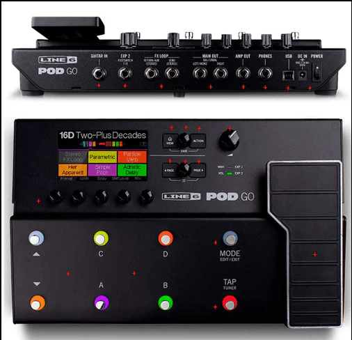 PODGOUS PROCESADOR DE EFECTOS LINE 6 POD GO - 