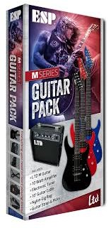 LMPACKBLKSLH PAQUETE GUITARRA ELECTRICA LTD M NEGRO SATINADO LH