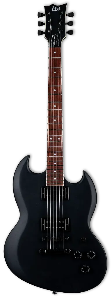 LVOLSUNG200BLKS GUITARRA ELÉCTRICA LTD VOLSUNG-200 BLACK SATIN SIGNATURE LARS FREDERIKSEN