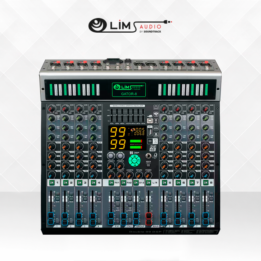 MEZCLADORA ANALOGA SOUNDTRACK DE 8 CANALES GATOR-8