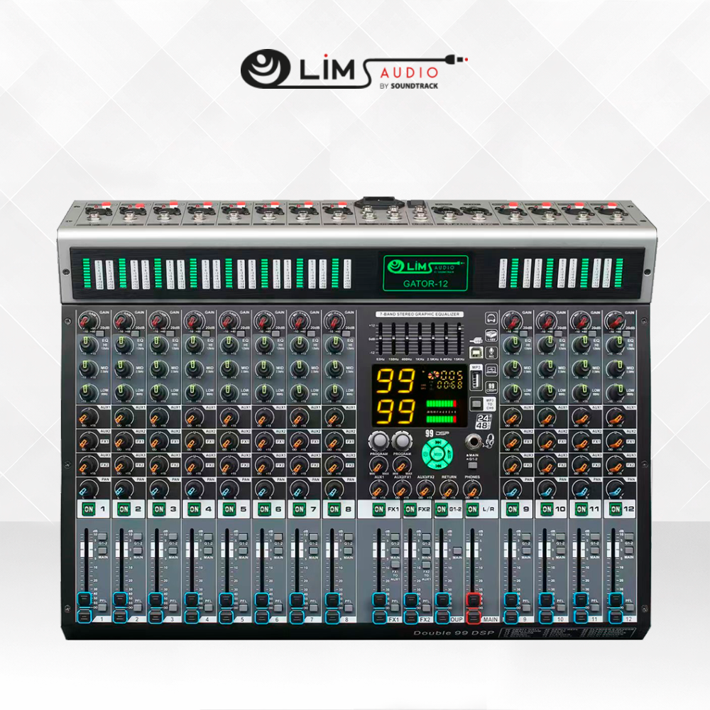 MEZCLADORA ANALOGA SOUNDTRACK DE 12 CANALES GATOR-12