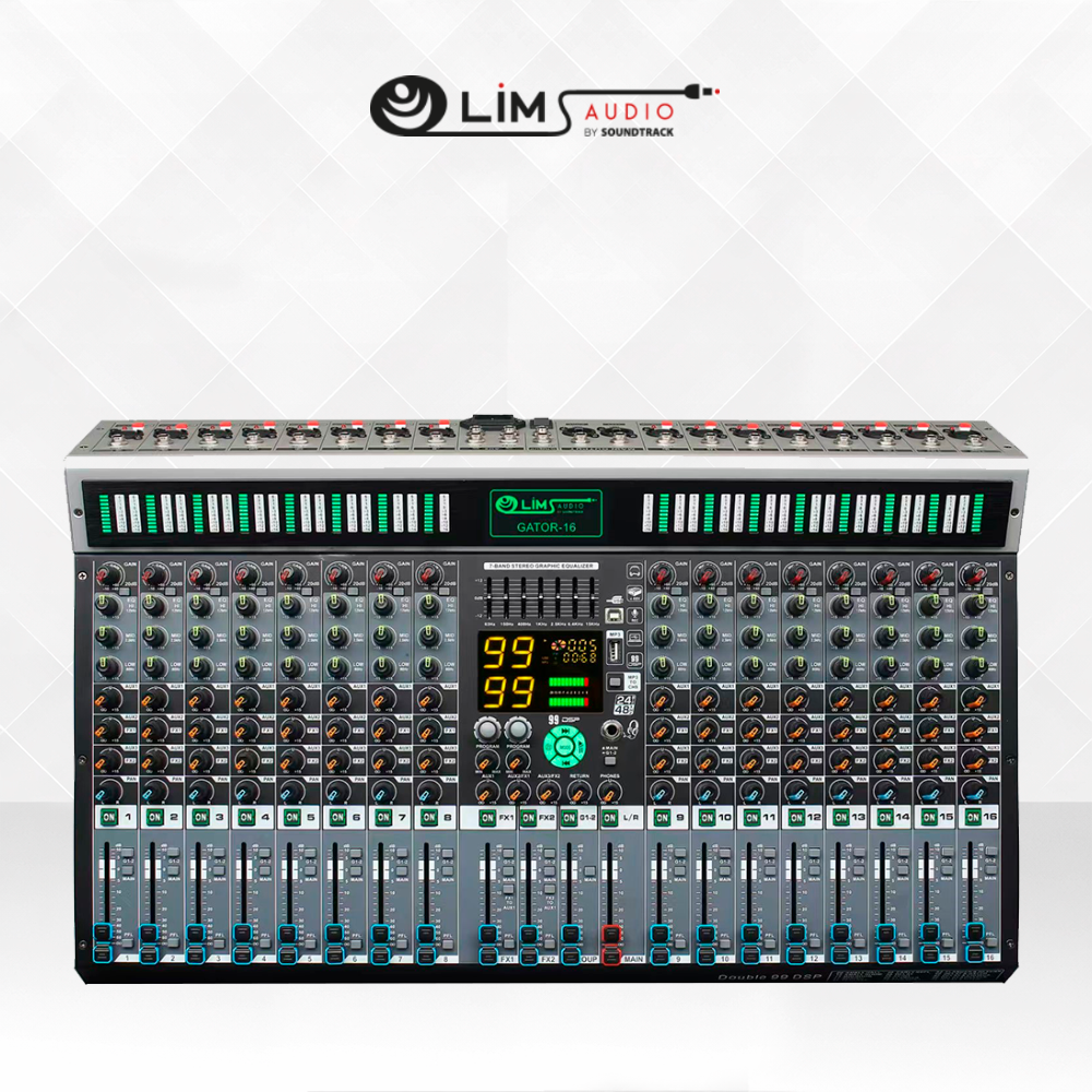 MEZCLADORA ANALOGA SOUNDTRACK DE 16 CANALES GATOR-16