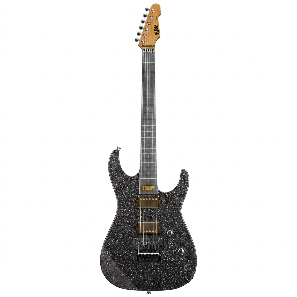 EUSM2FREC75S4 ESP USA M-II BLACK SPARKLE GUITARRA ELECTRICA