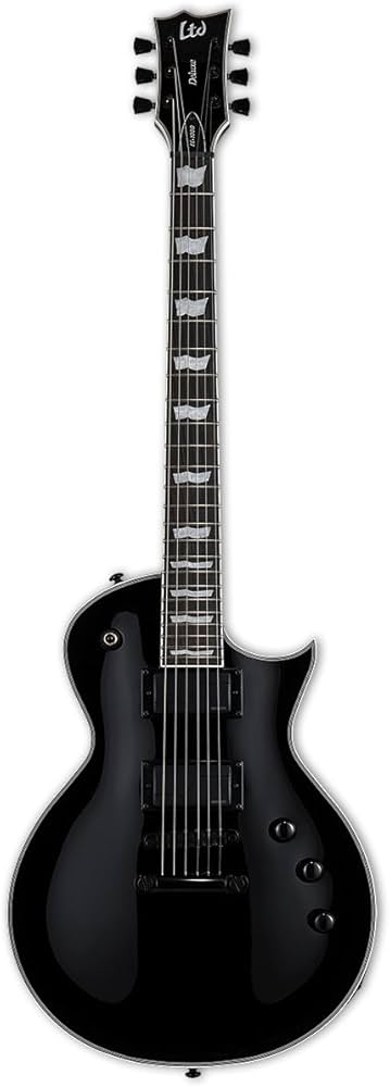  Guitarra eléctrica Fluence Negra LEC1000SBLKF