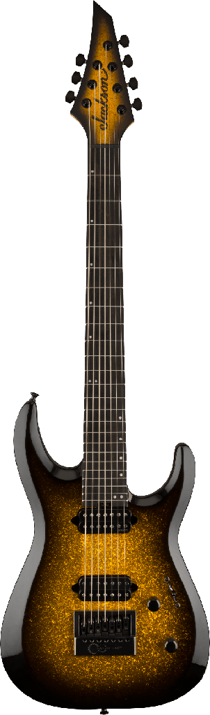 2912001501 GUITARRA ELÉCTRICA DE 7 CUERDAS JACKSON PRO PLUS SERIES DINKY MDK EVERTUNE 7 GOLD SPARKLE 