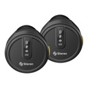 MIC-9100 Micrófonos Inalámbricos Steren ENC de Solapa USB C, circulares Recargables