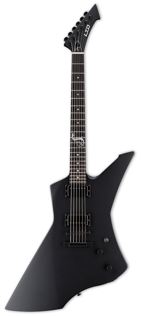 LSNAKEBYTEBLKS GUITARRA ELÉCTRICA  LTD SNAKE BYTE BLACK SATIN SIGNATURE JAMES HETFIELD 