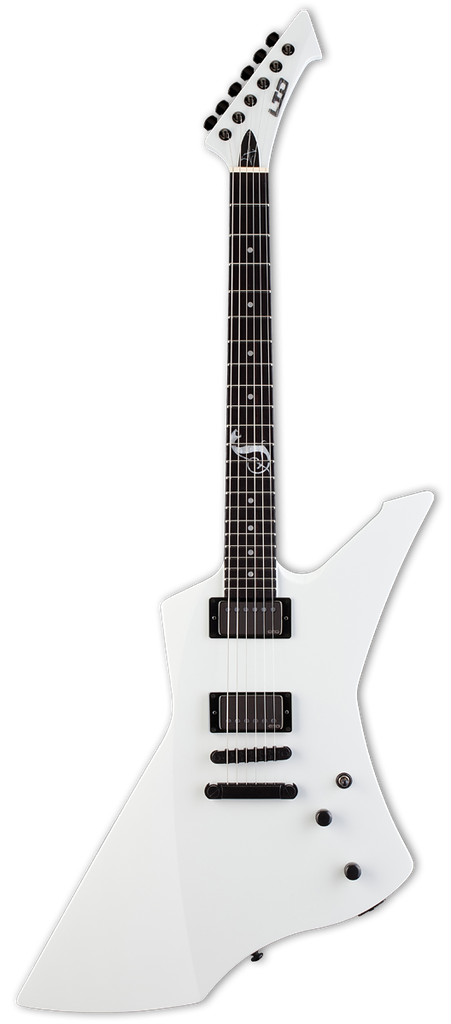 GUITARRA ELÉCTRICA SIGNATURE JAMES HETFIELD SNAKEBYTE SNOW WHITE LSNAKEBYTESW